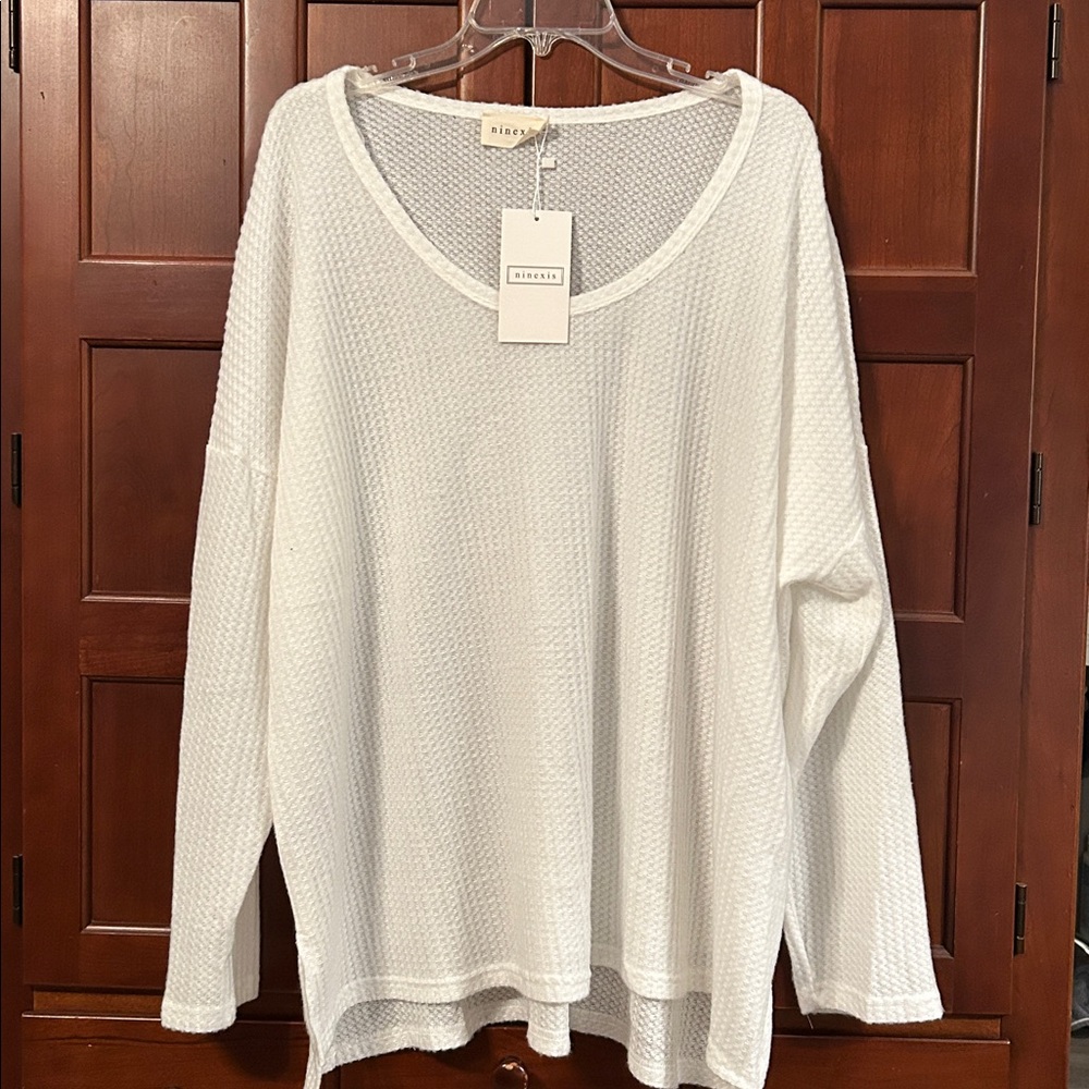 Ninexis BUTTER SOFT WAFFLE knit shirt NWT